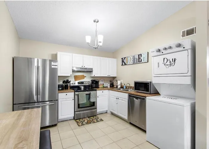 22 Min To Beach-2 Bd Room-Self Check In -Sleep 6-Bbq-Wd