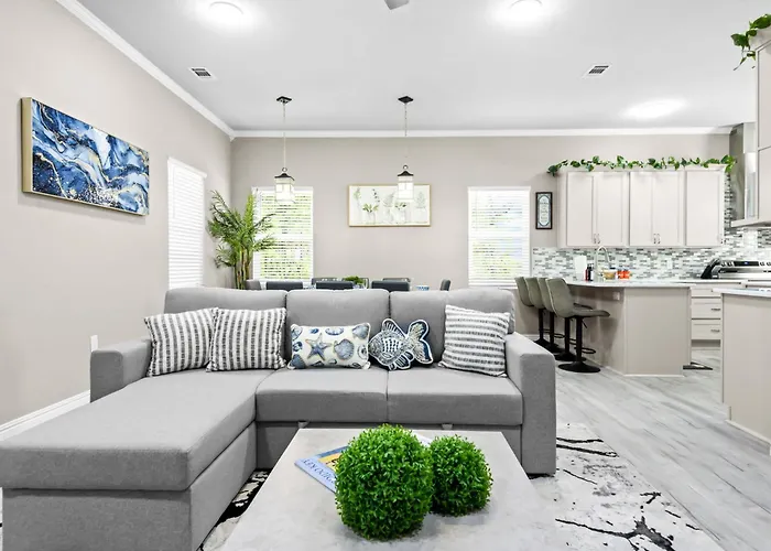 Modern Beach Escape-4Br Game Zone Patios Bbq